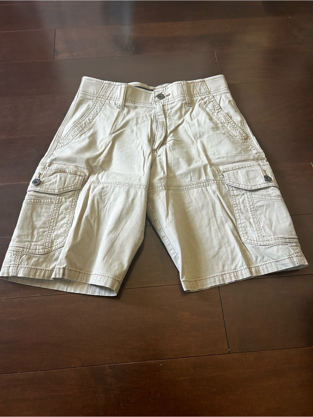 Men's Beige Cargo Shorts - Lightweight Everyday Style